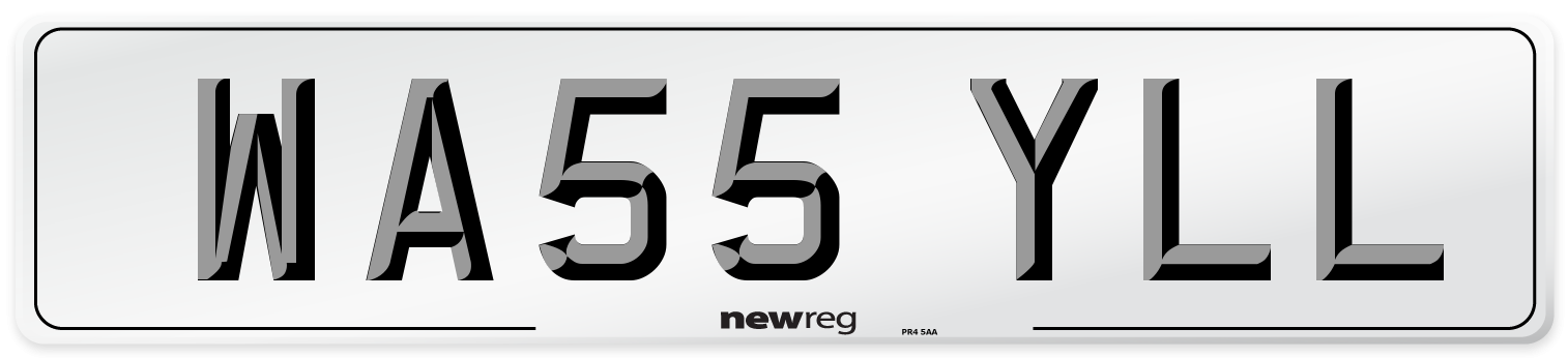 WA55 YLL Number Plate from New Reg